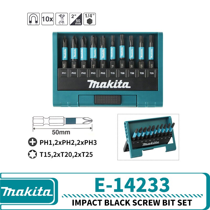 

Makita E-14233 набор бит для ударного инструмента