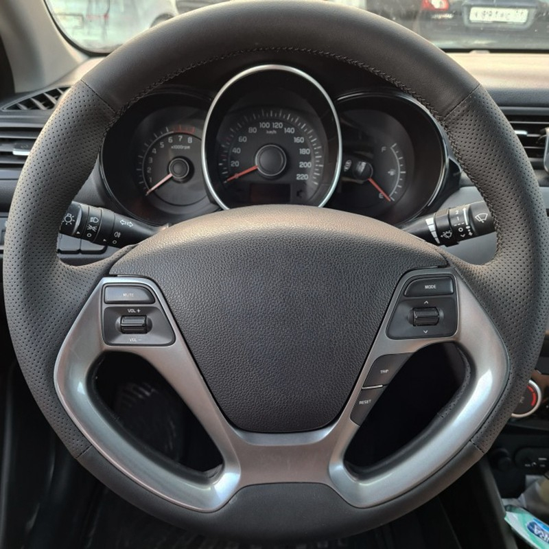 

Нескользящая черная кожаная фотовспышка для Kia K3 2013 K2 Rio 2015 2016 Ceed Cee 'd 2012-2017 Cerato 2013-2017