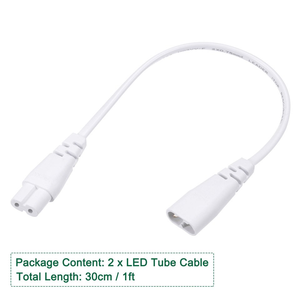 

UXCELL T5 LED Tube Connector Cable 2 Pin 30cm/50cm