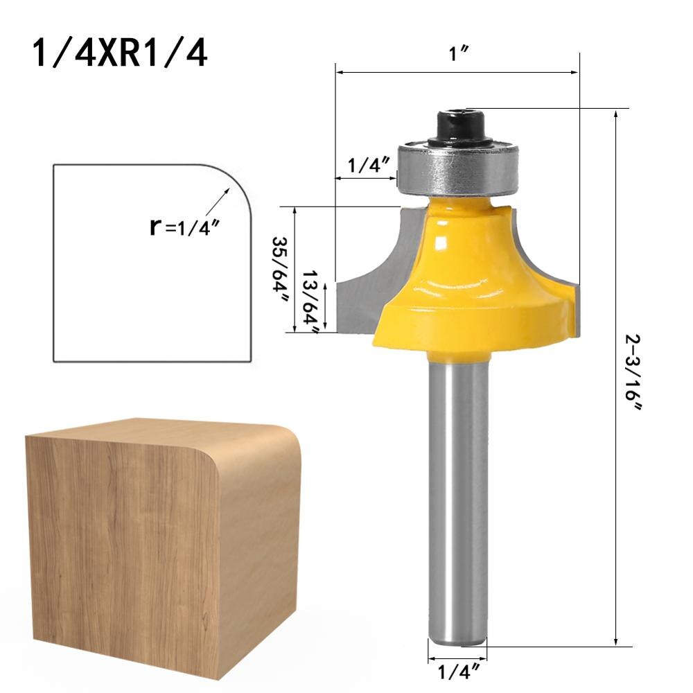 

Фреза угловая JGZUI 1/4", с подшипником, из сплава вольфрама и кобальта