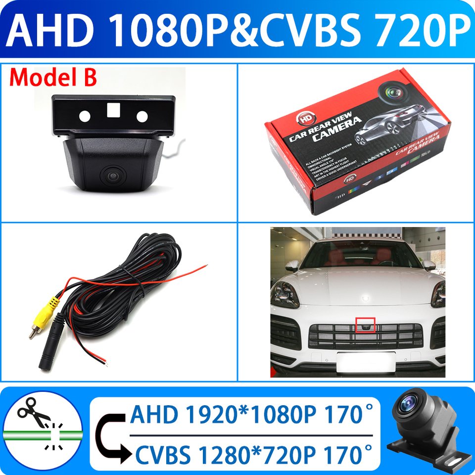 

Камера ночного видения ZhuCamX AHD для Porsche Cayenne E3 9YA 9YB 2019 2020 2021 2022 2023
