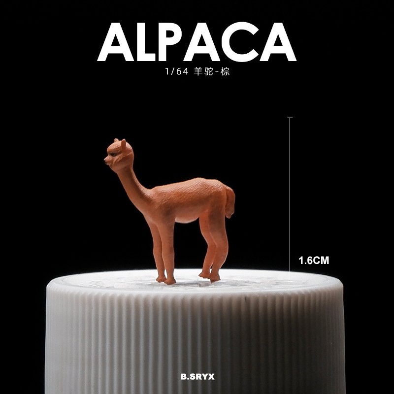 

Миниатюрная модель альпаки из полимера 1:64