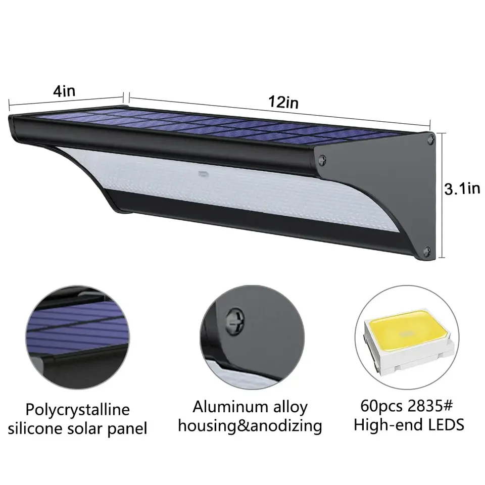 

CXWON Солнечный настенный светильник 60/48 LED