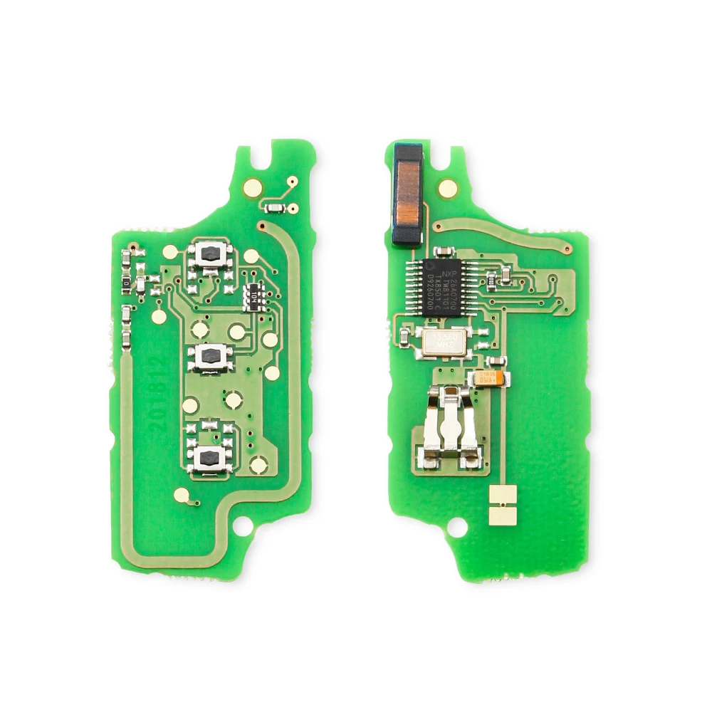 

KEYYOU для Peugeot 207 208 307 308 408 Partner для CITROEN C2 C3 C4 C5 ASK/FSK дистанционный ключ электронная печатная плата 2/3 кнопка