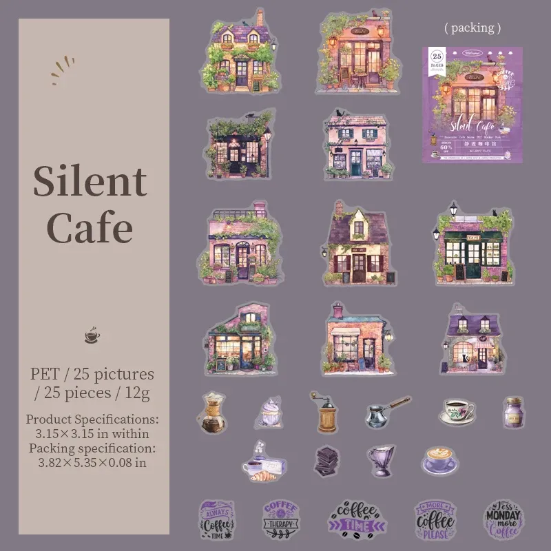 

Набор стикеров JIANWU Encounter Cafe Series