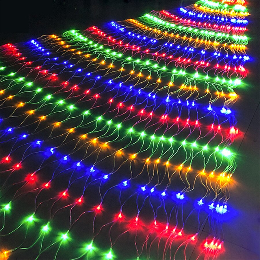 

PAMNNY Светодиодная гирлянда сетка 96/144/192 LED 1.5x1.5/2x2/3x2 м 220V