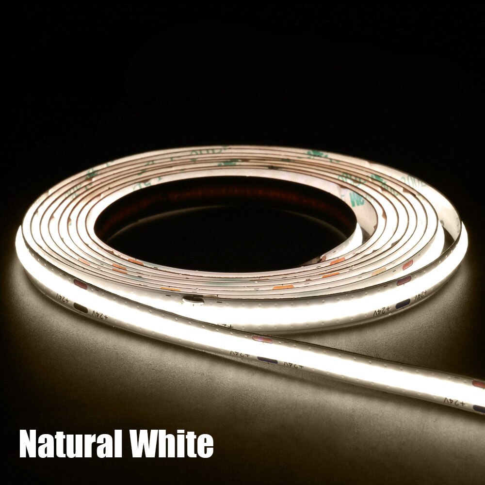 

HICCIN Светодиодная лента COB теплый белый 320LED/м 0,5-5 м