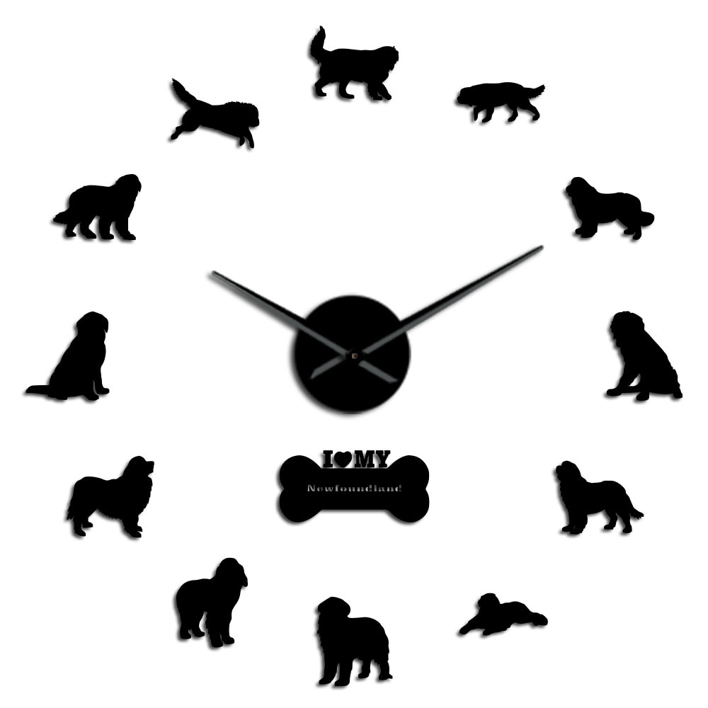 

Настенные часы The Vinyl Clock Newfoundland Dog