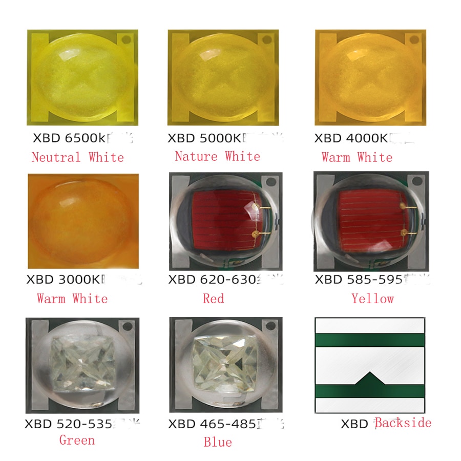 

Светодиоды XBD 3 Вт 2525 SMD для фонарика 10 шт.
