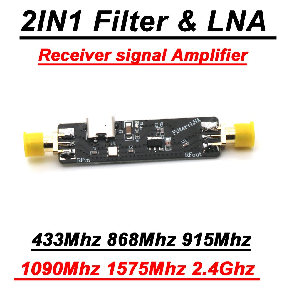 

SAW BPF Filter & LNA Усилитель сигналов DykbRadio