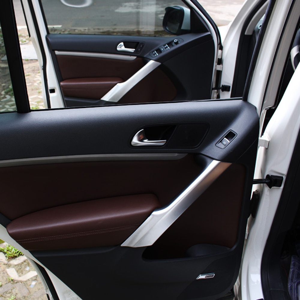 

Для Volkswagen Tiguan 2009 2010 2011 2012 2013 2014 2015 ABS матовый внутренний подлокотник для внутренней двери декоративные накладки