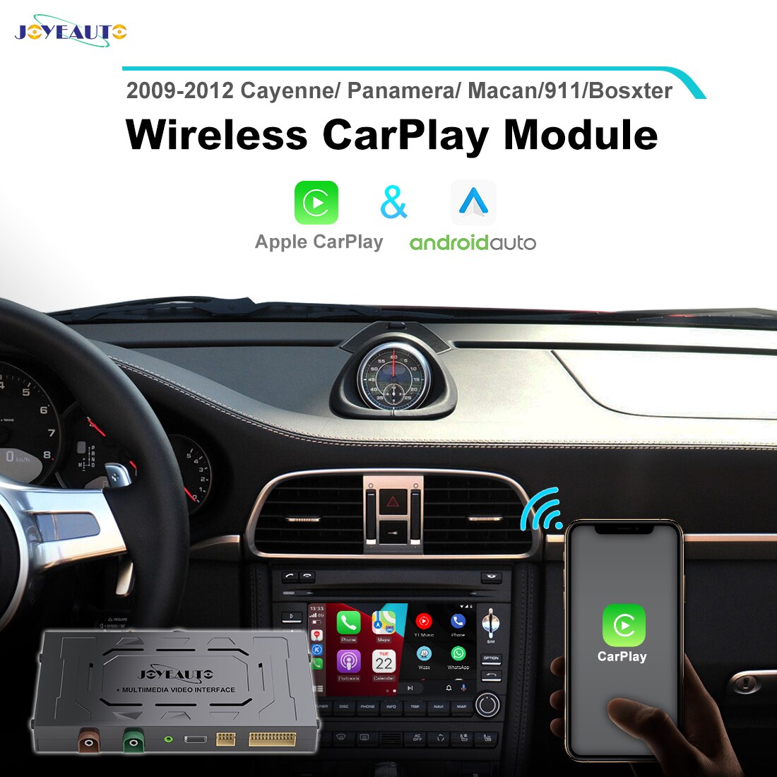 

JoyeAuto PCM3.0 для Porsche 911 997 Panamera Bosxter беспроводной модуль Apple Carplay Android Авто Mirrorlink автомобильные аудио аксессуары PCM 3.0