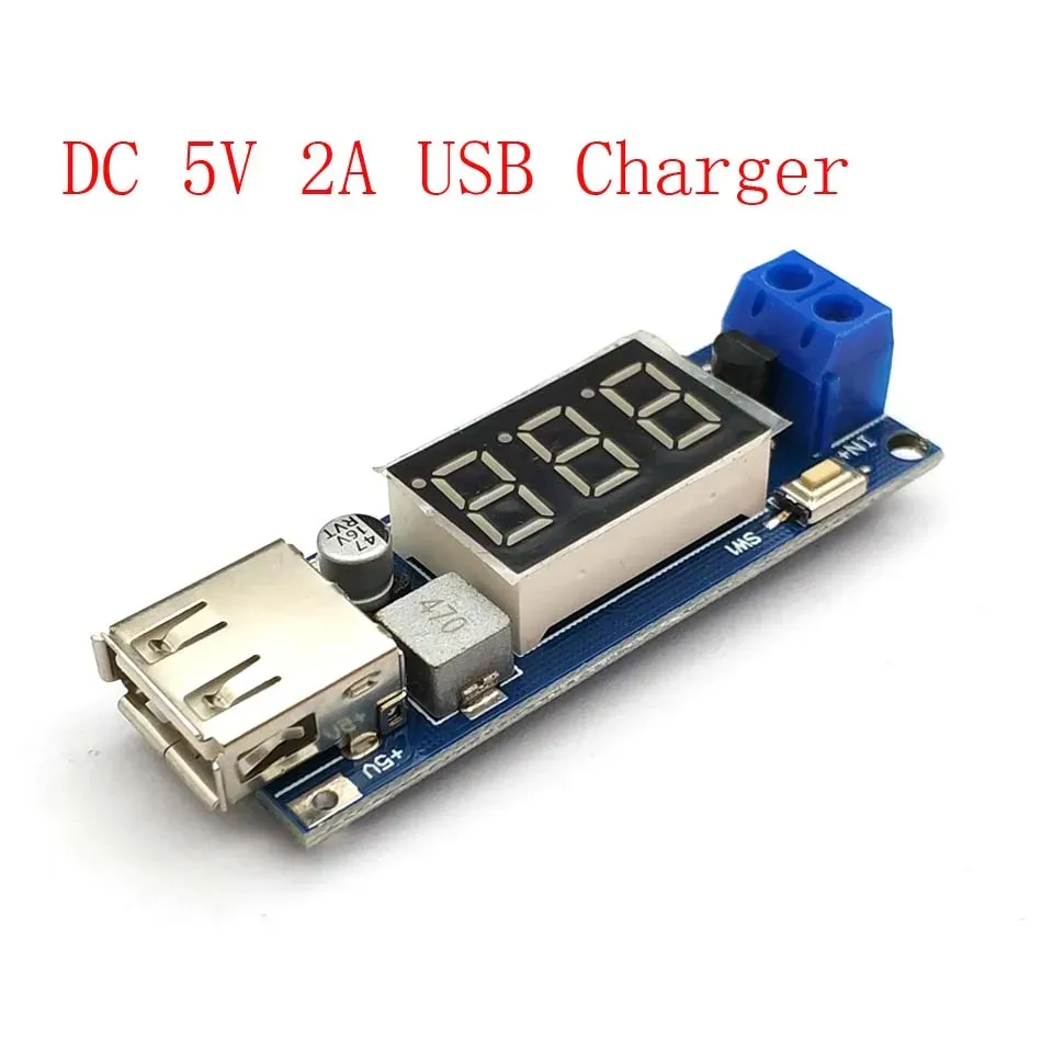 

DC-DC 4,5-40 В до 5 В 2 А USB зарядное устройство светодиодный понижающий преобразователь модуль вольтметра низкой мощности