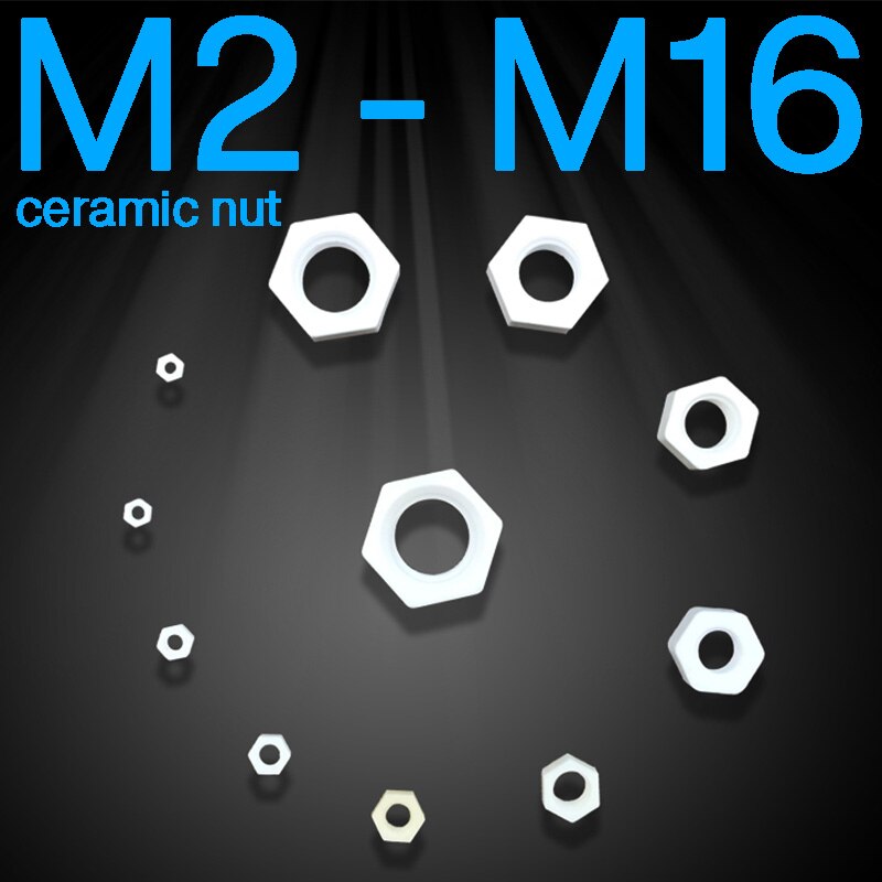 

Керамическая шестигранная гайка M2 M3 M4 M5 M6 M8 M10 M12 M14 M16