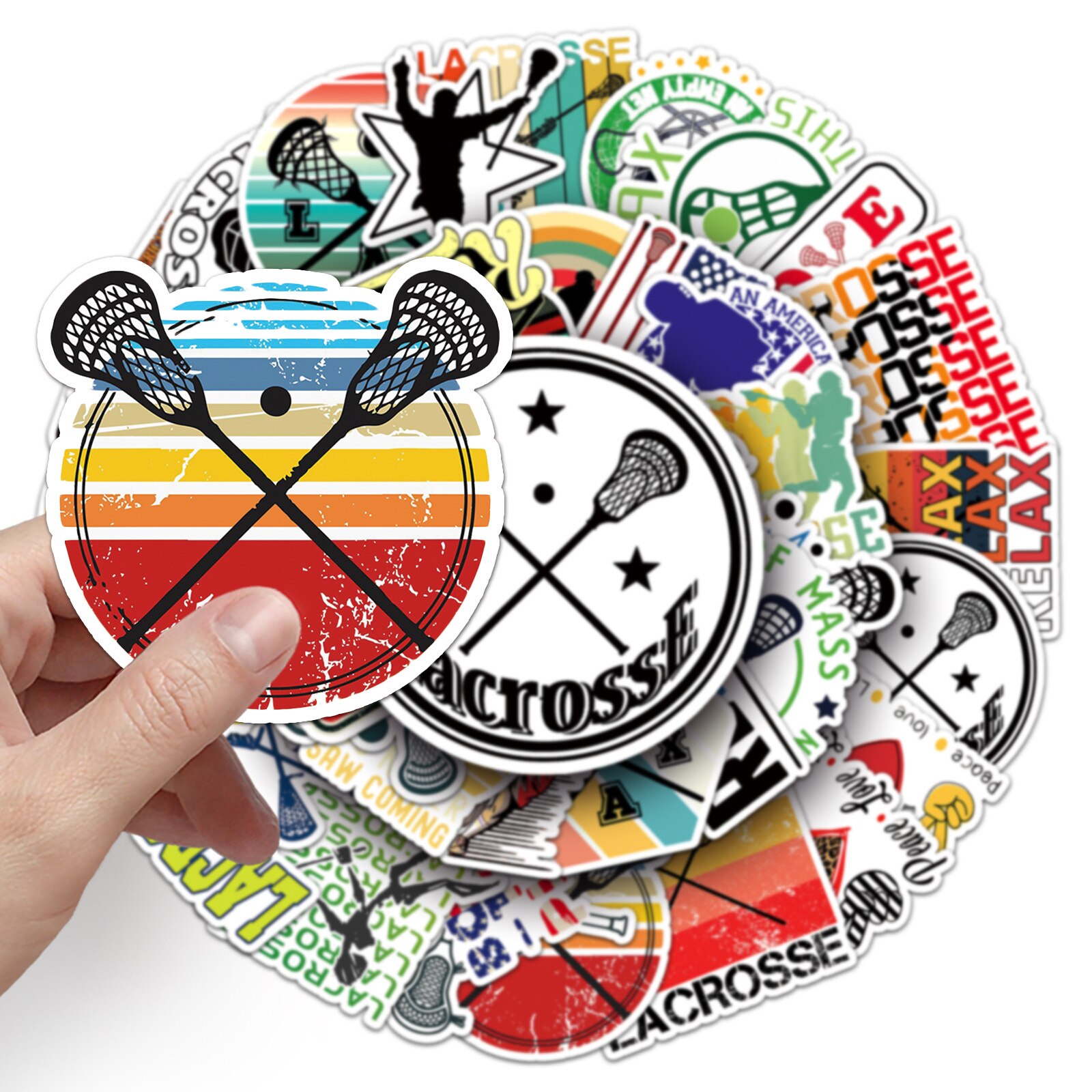 

50 наклеек POPSURF Love Lacrosse