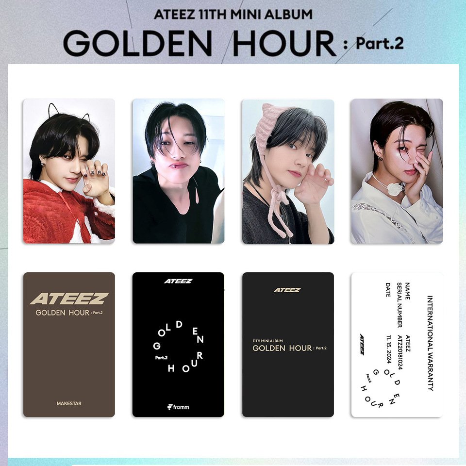 

Набор фотокарт ATEEZ GOLD HOUR: Part 2 Shengbide