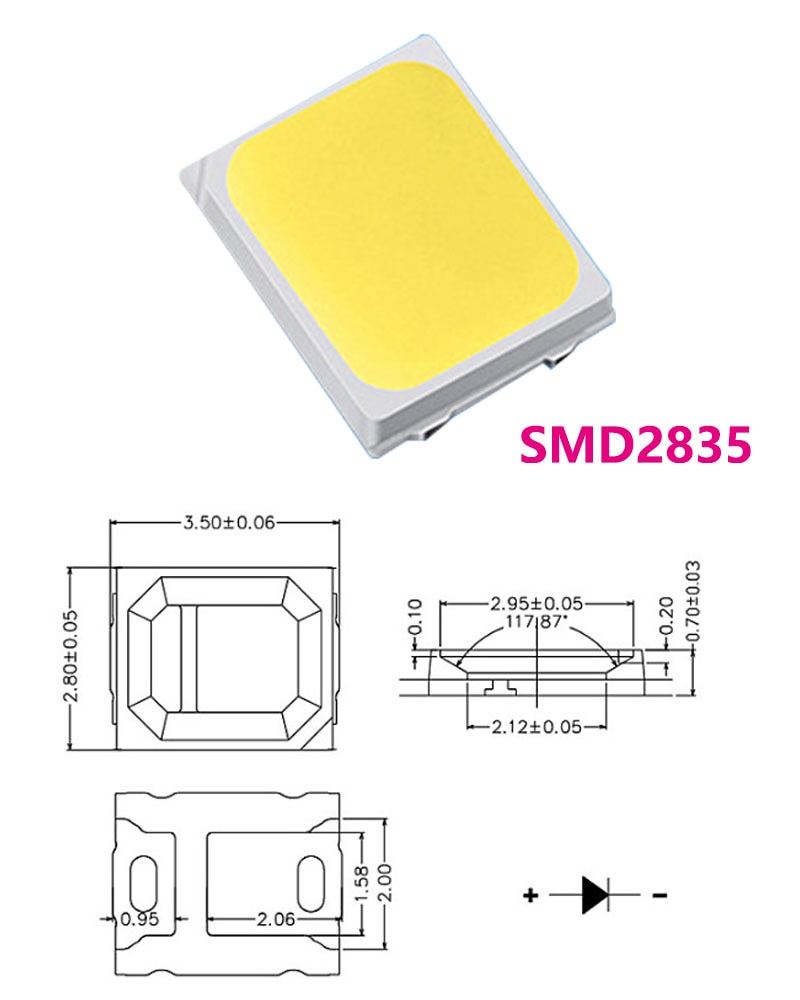 

Светодиодные бусины BING&SEN SMD5730 белые
