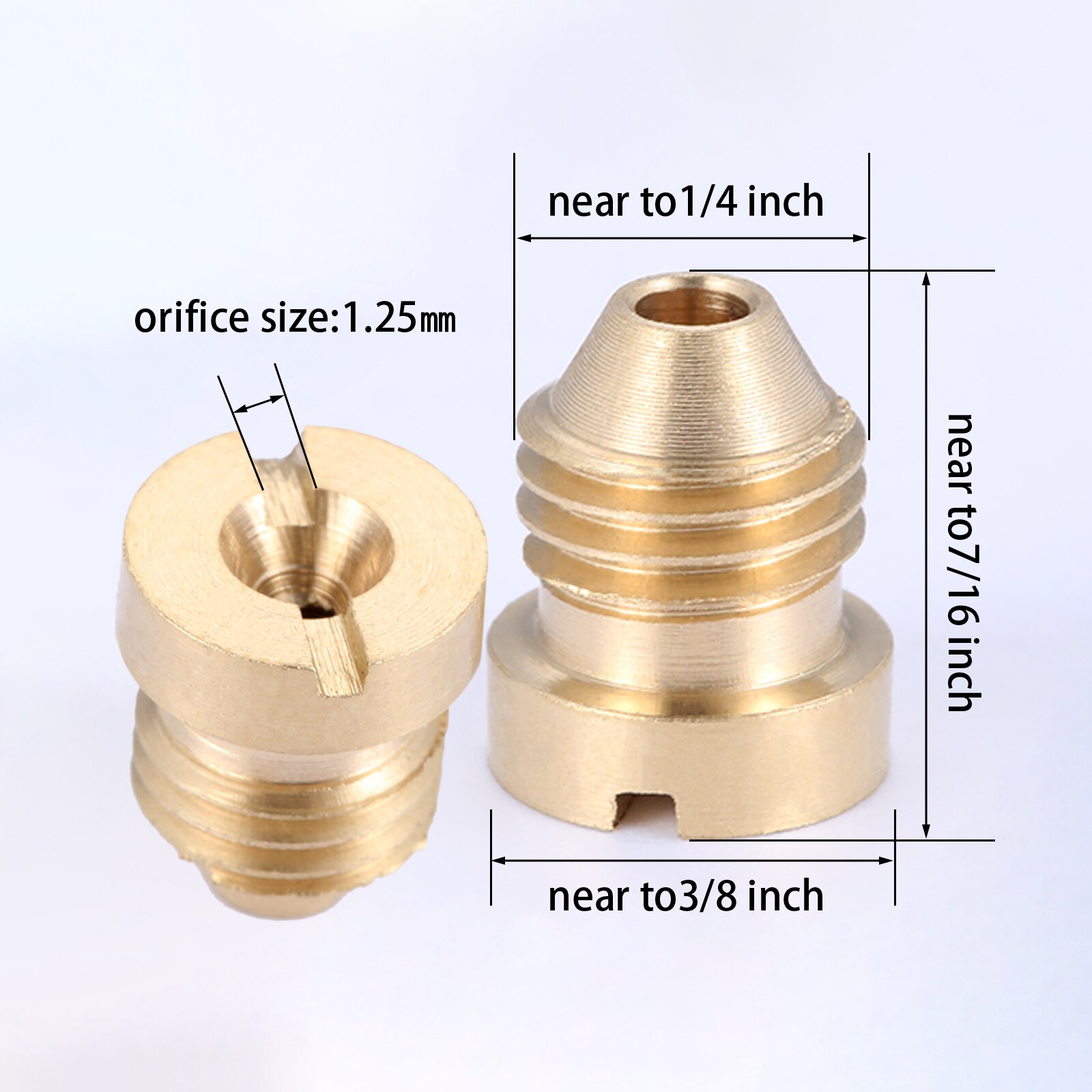 

Насадки для пенной пушки, латунь, 1.1 мм, 1.25 мм, 1.4 мм