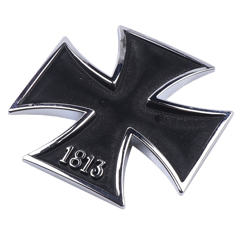 

Автомобильный Стайлинг 3D Хром Металл 1813 Германия железо для Креста Malta добродетель крест наклейки для автомобиля декоративные Эмблемы автомобильные аксессуары
