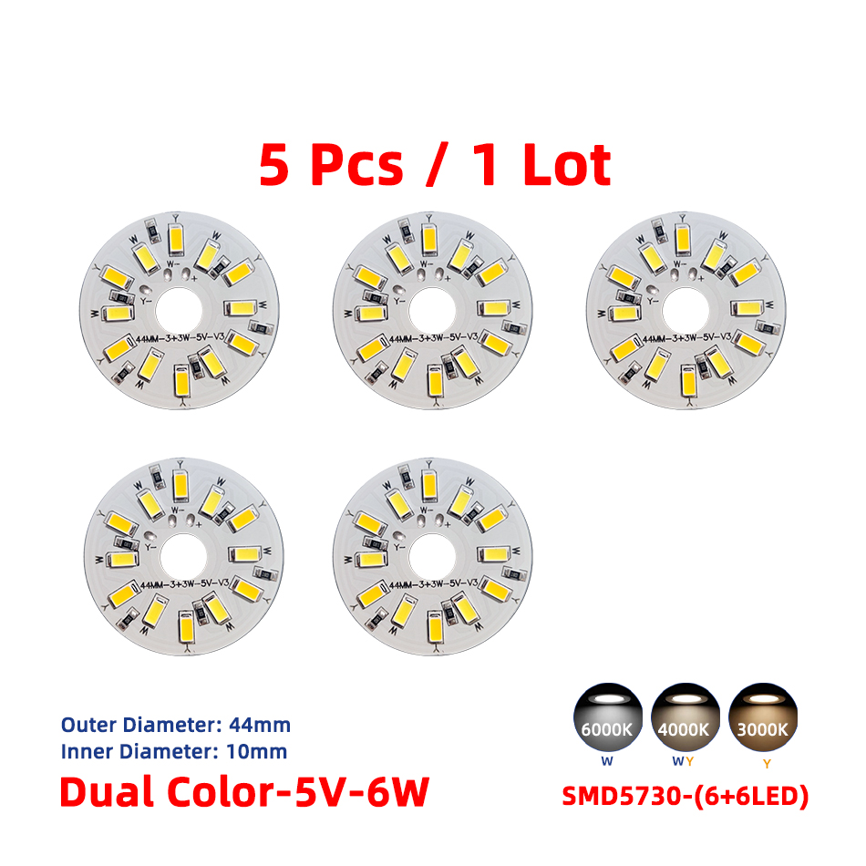 

Светодиодная плата Ankatec SMD5730-CCT двухцветная 6Вт