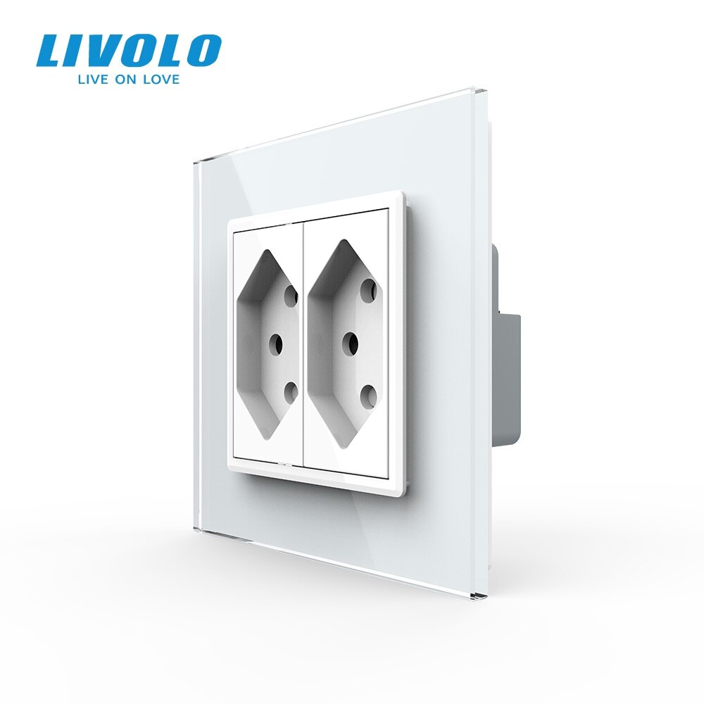 

Розетка Livolo Switzerland из хрустального стекла