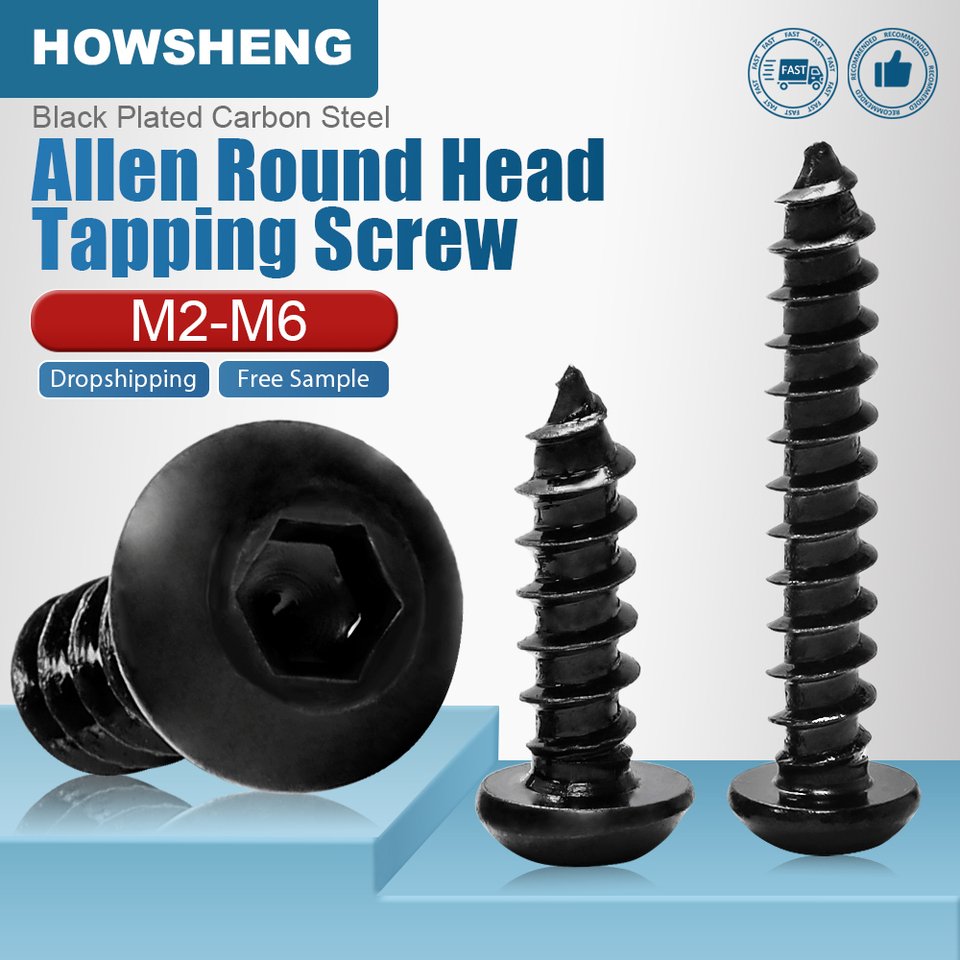 

HOWSHENG Саморезы с шестигранной головкой M2-M6 для дерева