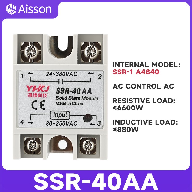 

Твердотельное реле SSR-10AA 25AA 40AA