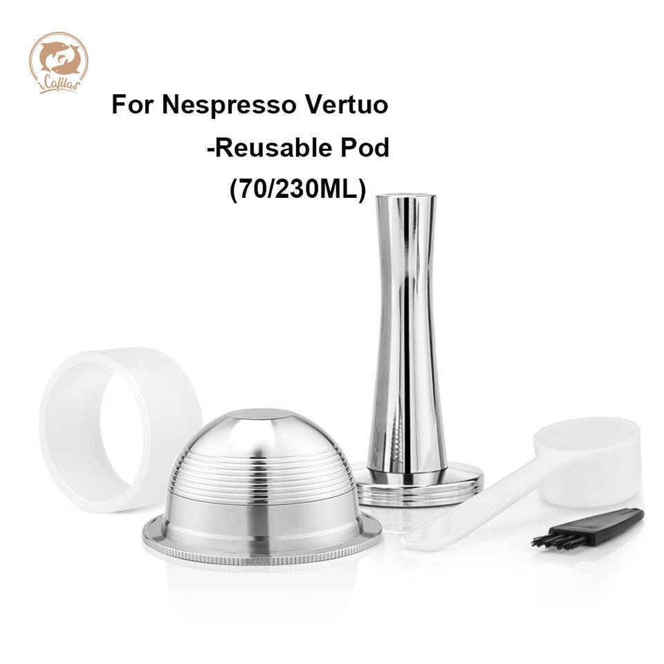 

Многоразовая капсула iCafilas для Nespresso Vertuoline Plus из нержавеющей стали