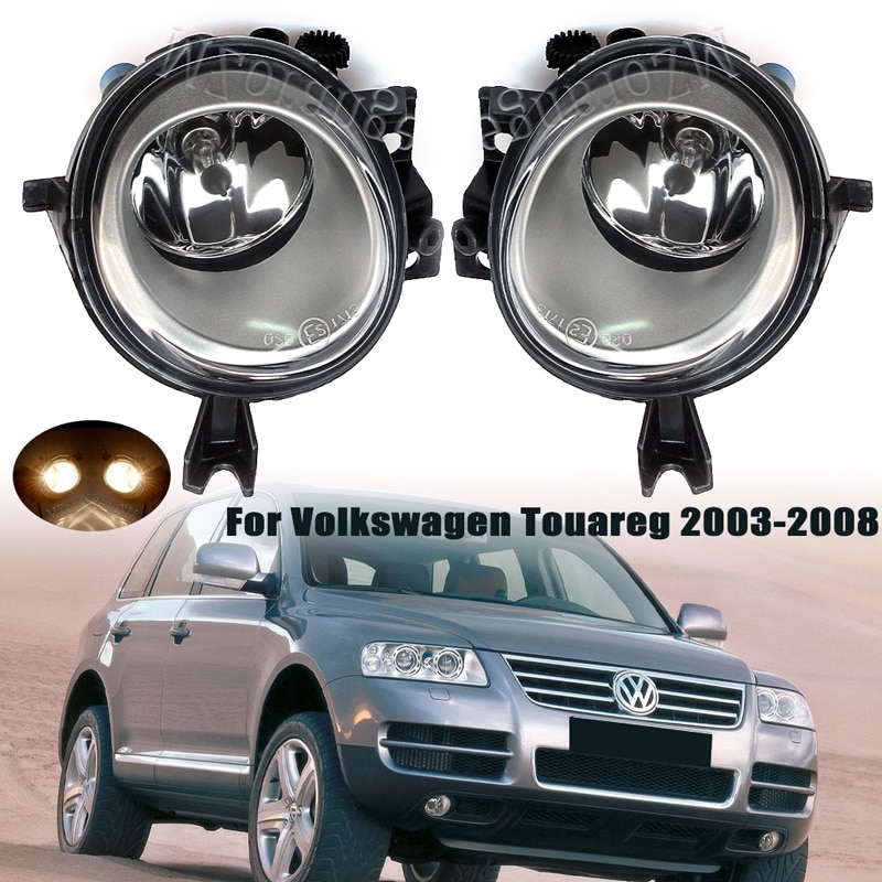 

Передние противотуманные фары в сборе для VW Touareg 2003 2004 2005-2008 фары автостайлинг h11 55 Вт галогенные Противотуманные фары автомобильные аксессуары