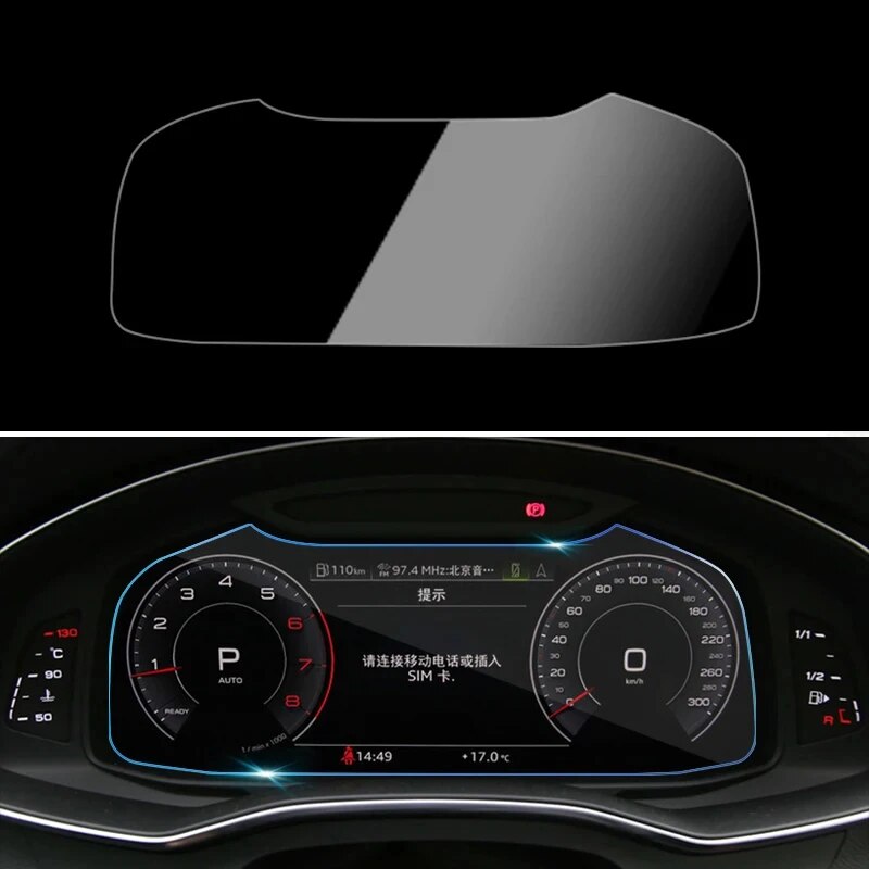 

Для Audi A6 C8 A7 2018-2023, Автомобильный GPS навигатор, инструмент, закаленное стекло, защита экрана, защитная пленка, защита от царапин