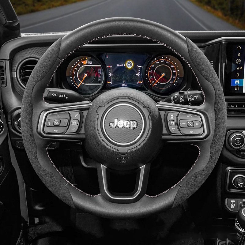

Защелкивающийся чехол на руль для Jeep, подходит для Renegade Compass Wrangler Jk Jl Grand Cherokee Wk2, аксессуары Wj Portachiavi