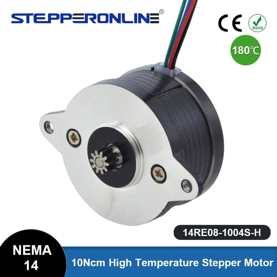 

Шаговый двигатель STEPPERONLINE Nema 14, класс изоляции H 180C