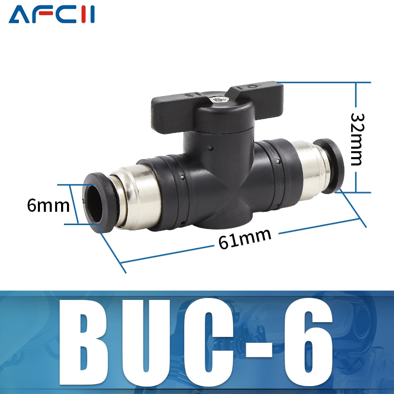 

Пневматический быстроразъемный клапан BUC BUL BUM 4-12 мм