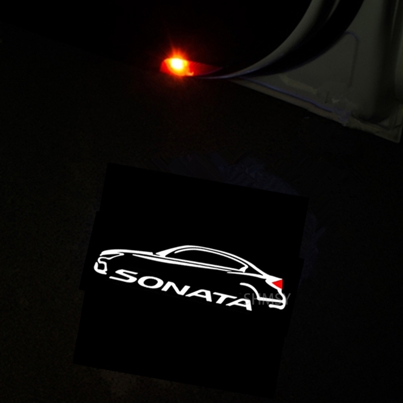 

2 шт. светодиодный автомобильный дверной светильник Ghost Shadow Welcome Light для SONATA VI (YF) i45 2010 2011 2012 2013 2014 аксессуары для проектора