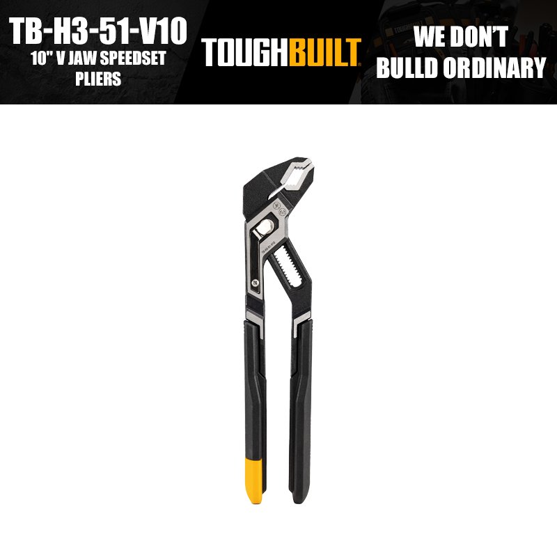 

ToughBuilt TB-H3-51-V10/TB-H3-51-V12 10 "/12" V-образные клещи SpeedSet, аксессуары для ручных инструментов