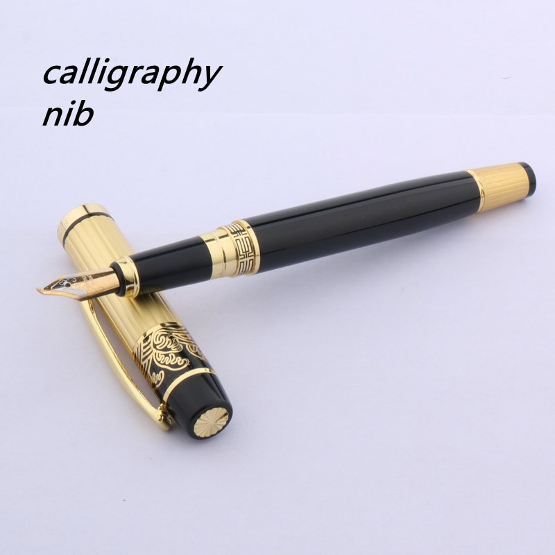 

Перьевая ручка Jinhao HERO 901 золотистая чёрная