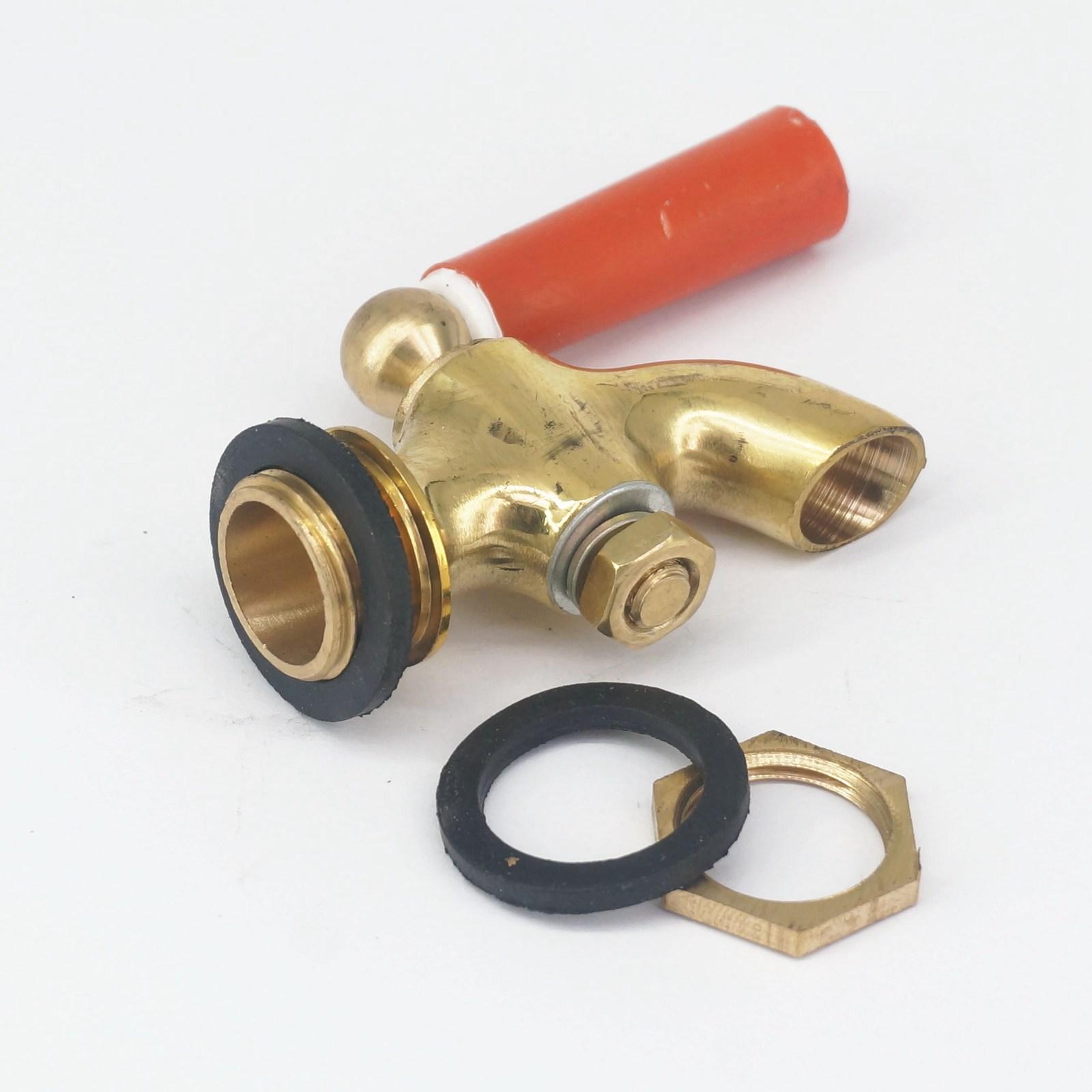 

Красный кран из латуни 3/8'' BSP