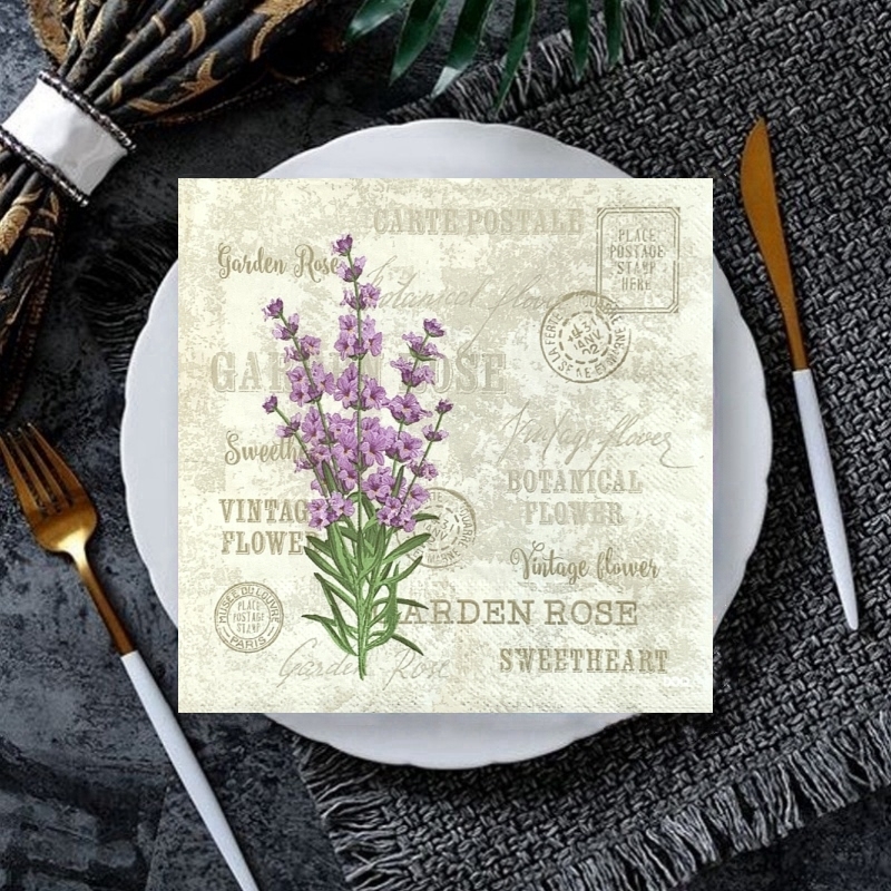 

Винтажные бумажные салфетки из искусственной бумаги, 20 шт./пакет