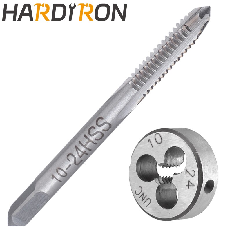 

Набор кранов и штампов Hardiron 10-24 10-28 10-32 10-36, для правой руки, резьбовые краны из быстрорежущей стали и круглые штампы