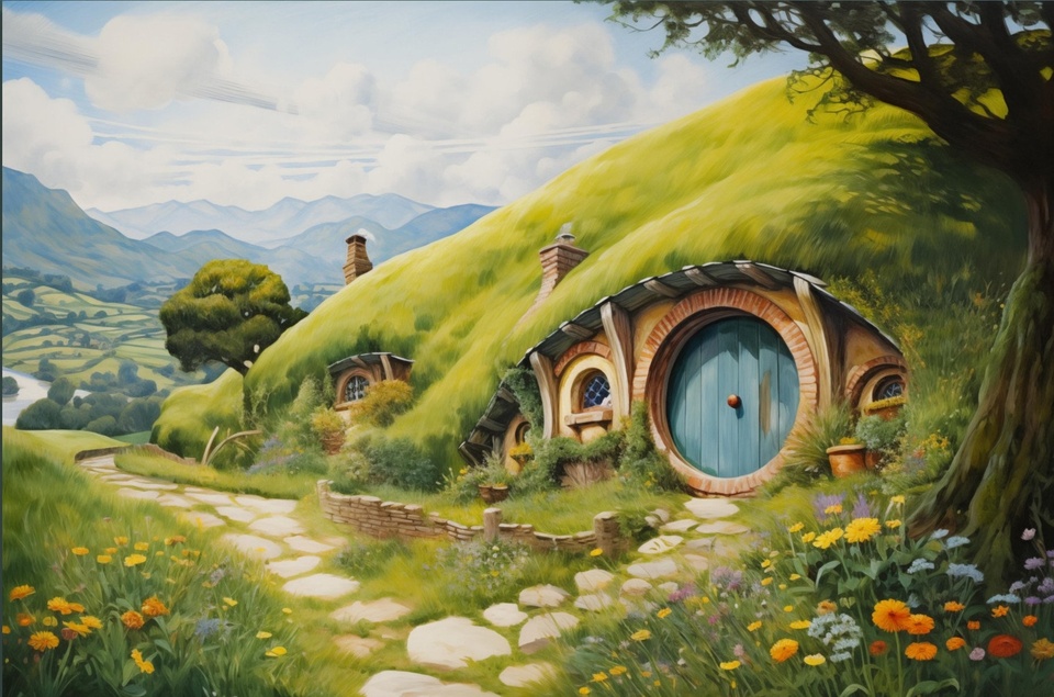 

Настенный постер H-Hobbit Hole для гостиной
