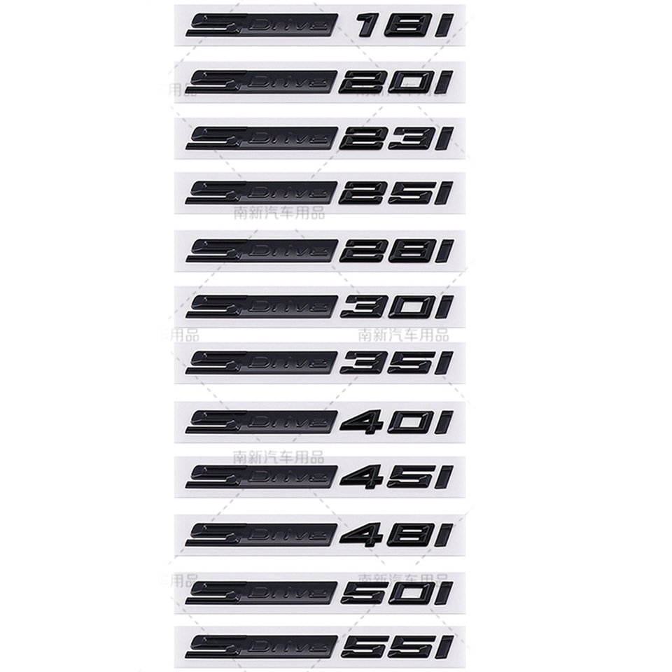 

3D SDrive 18i 20i 23i 25i 50i 30i 35i 40i 45i Логотип автомобиля Задний багажник Значок Эмблема Наклейка Наклейка Для BMW X1 X2 X3 X4 X5 X6 X7