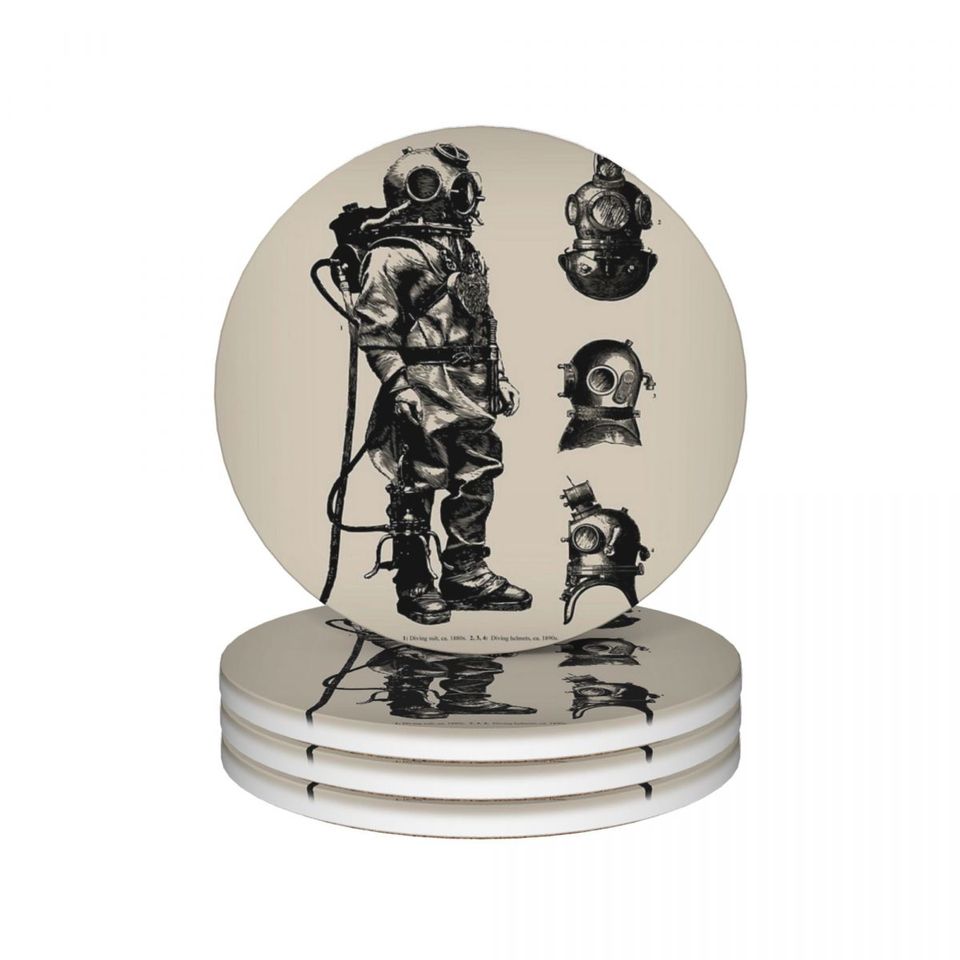 

Керамические подставки Deep Sea Diver (4 шт.)