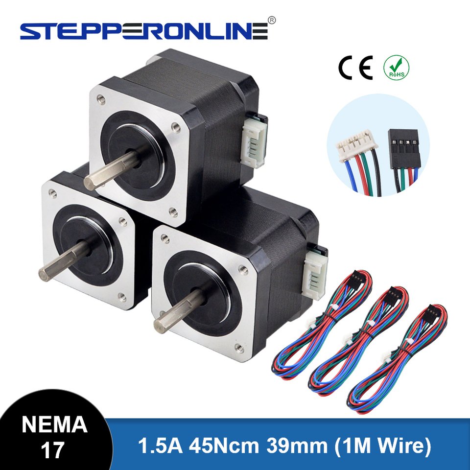 

Шаговые двигатели STEPPERONLINE Nema 17 3 шт.