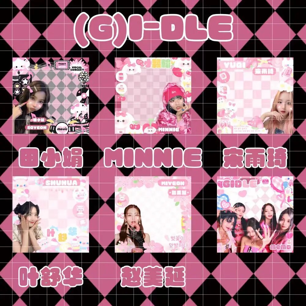 

(G) I-DLE MIMNIE YUQI ShuHua стикерный блокнот 50 листов
