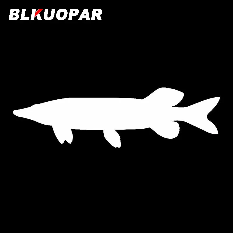 

BLKUOPAR наклейки на автомобиль на щуку, Солнцезащитная фотография, виниловая окклюзия, царапина, мультяшная графика «сделай сам»
