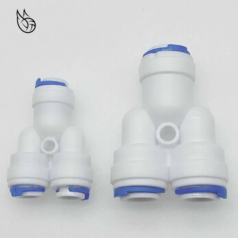 

Пластиковый быстроразъемный фитинг для обратного осмоса 1/4" 3/8"