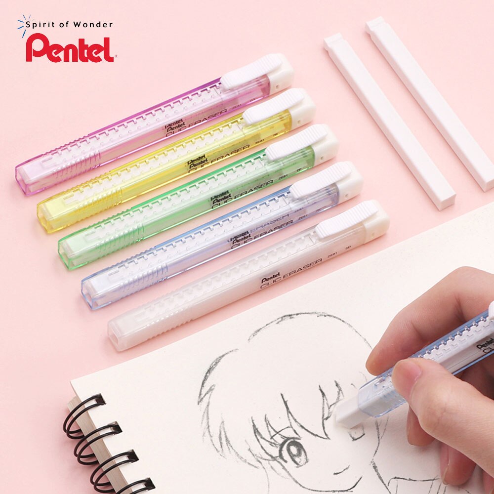 

Пен-резинка Pentel ZE81 карамельные цвета