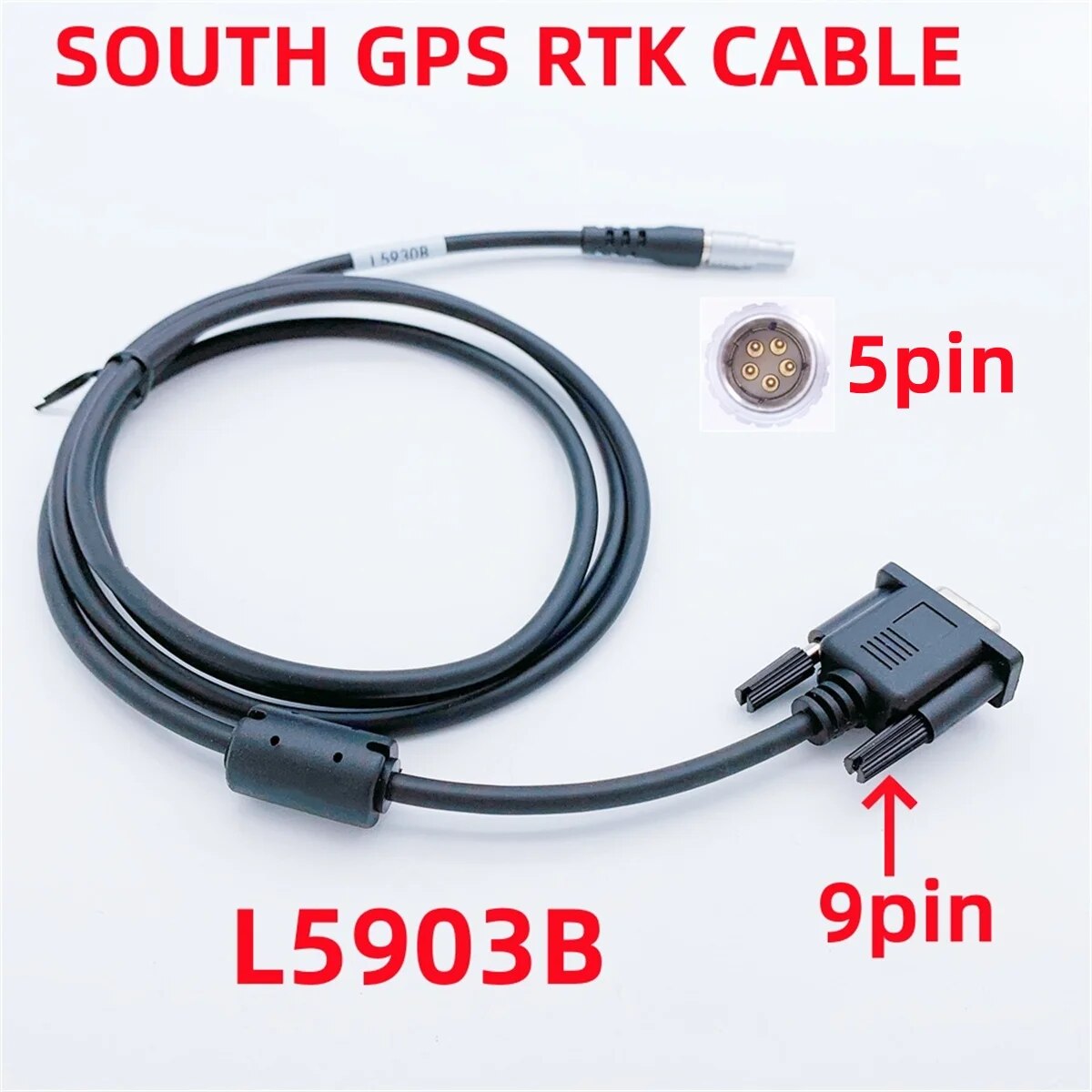 

Совершенно новый кабель L5930B. Подходит для кабеля передачи данных SOUTH GNSS GPS RTK. 5-контактный кабель DB9/F RS232.