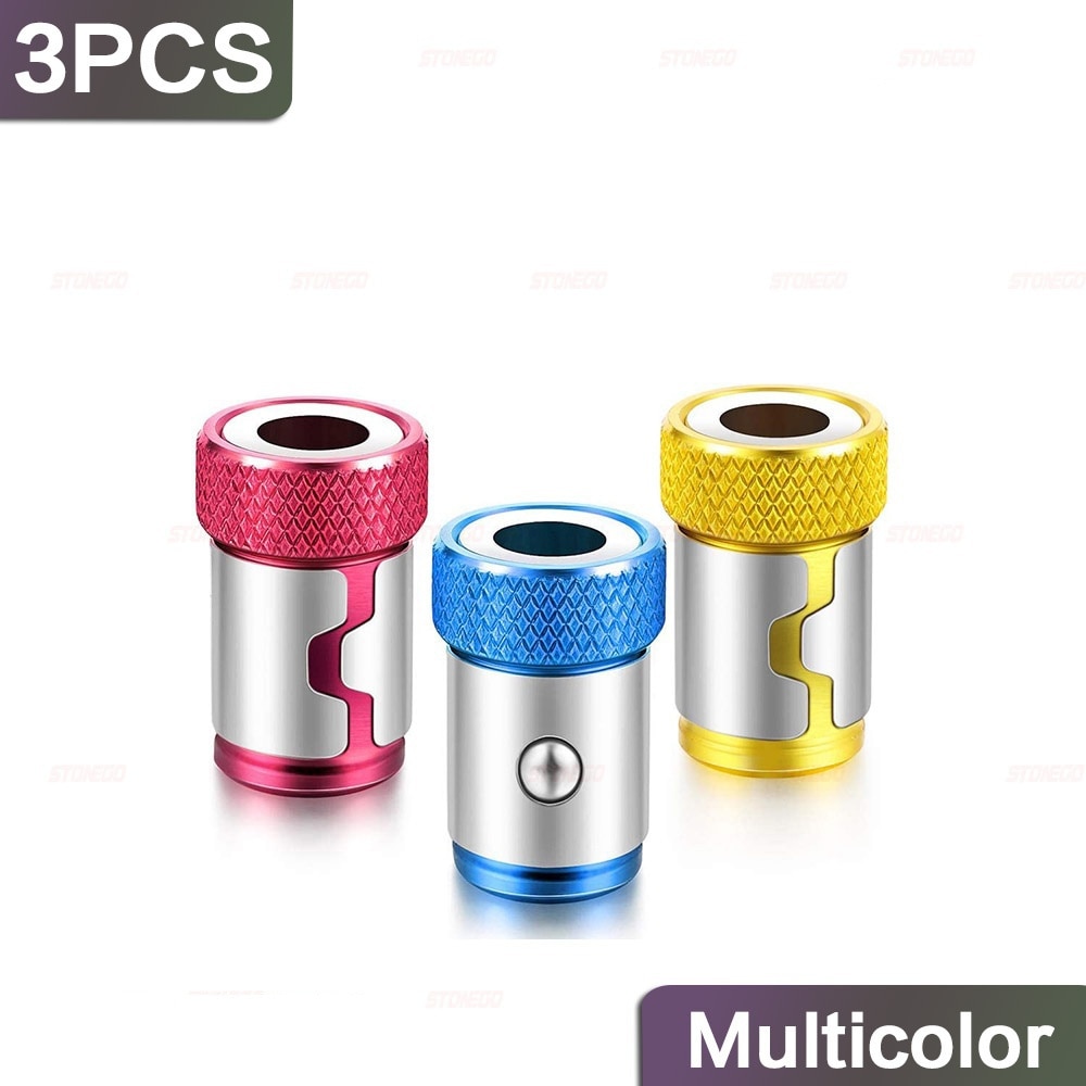 

Магнитное кольцо STONEGO для шестигранной отвертки 1/4 дюйма, 6,35 мм, металлическое, съемное, 1, 2, 3 шт.