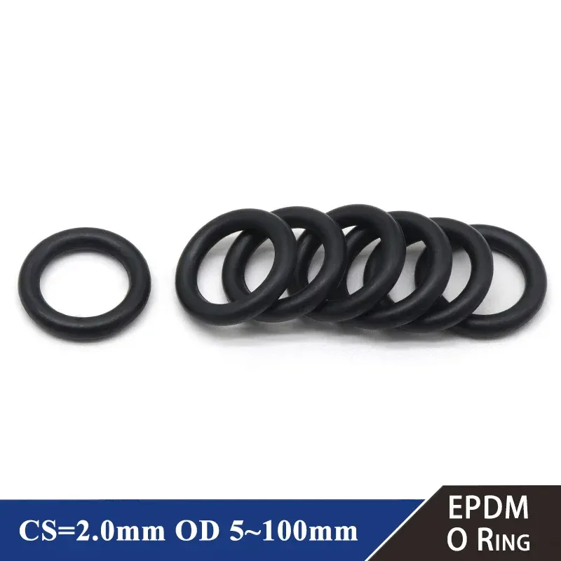 

Уплотнительные кольца EPDM CS 2 мм черные
